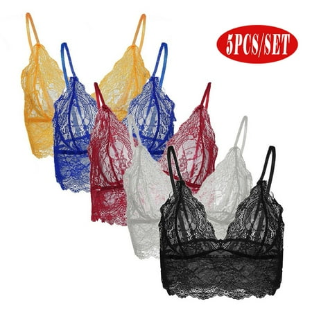 CFXNMZGR Bras For Women 5Pcs Women Plus Size Lace Vest Crop Wireless Bra Lingerie V Neck Underwear
CFXNMZGR Bras For Women 5Pcs Women Plus Size Lace Vest Crop Wireless Bra Lingerie V Neck Underwear
