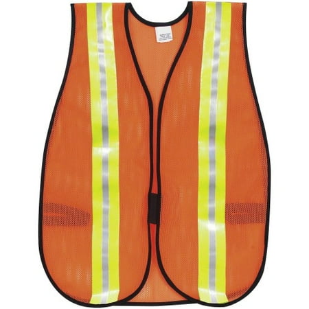 Crews Reflective Fluorescent Safety Vest-2PK