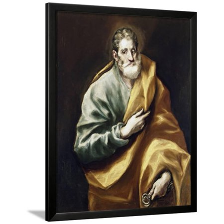 Saint Peter by El Greco Framed Print Wall Art