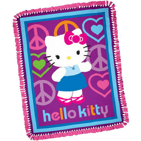 Springs Creative Hello Kitty Peace and Love Throw Kit