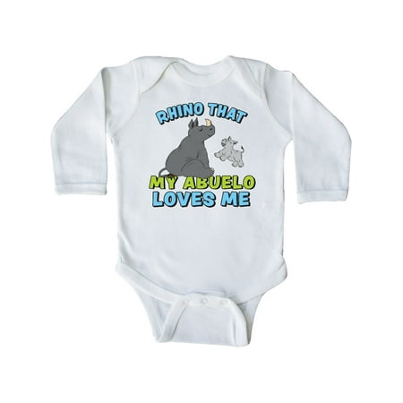 Inktastic Rhino That My Abuelo Loves Me with Cute Rhinos Gift Baby Boy or Baby Girl Long Sleeve Bodysuit
Inktastic Rhino That My Abuelo Loves Me with Cute Rhinos Gift Baby Boy or Baby Girl Long Sleeve Bodysuit