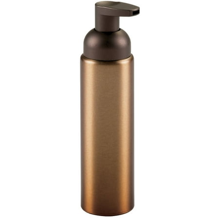 InterDesign Metro Rust Proof Aluminum Foaming Soap Dispenser Pump, 8.5 oz, Bronze
