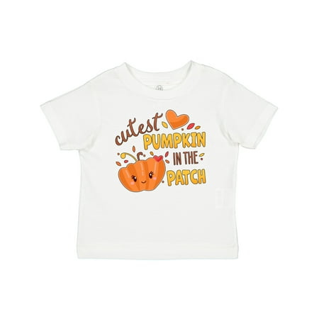 Inktastic Cutest Pumpkin in the Patch with Orange Heart Gift Baby Boy or Baby Girl T-Shirt