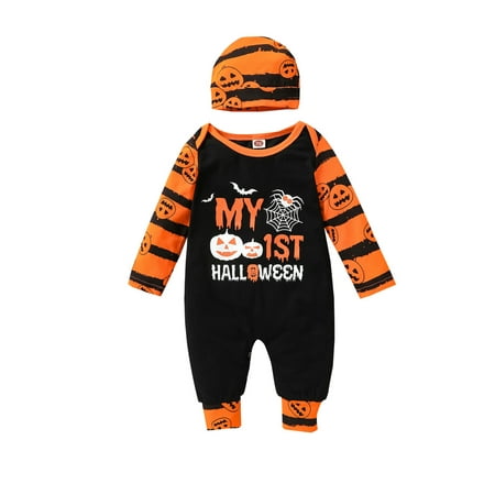 Musuos 2 Pcs Baby Halloween Outfits Pumpkin Letter Print Long Sleeve Round Neck Jumpsuit
Musuos 2 Pcs Baby Halloween Outfits Pumpkin Letter Print Long Sleeve Round Neck Jumpsuit