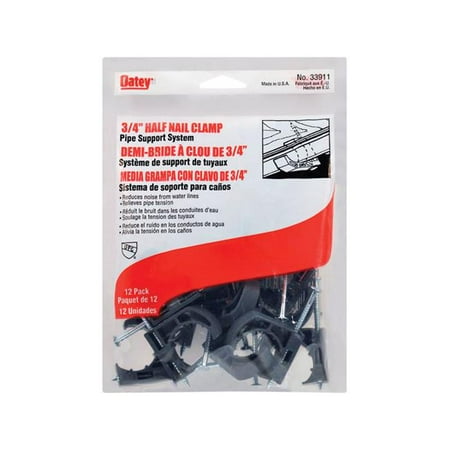 Oatey 4694857 Polypropylene Half Nail Clamp Gray
