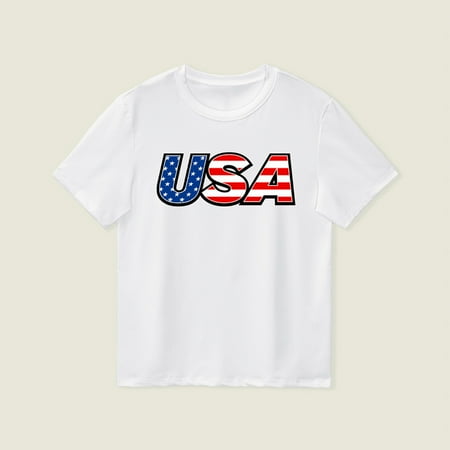 Boys Girls T Shirts Independence Day Kids Tops Summer Short Sleeve Cartoon Letter Prints T Shirt Tops
Boys Girls T Shirts Independence Day Kids Tops Summer Short Sleeve Cartoon Letter Prints T Shirt Tops