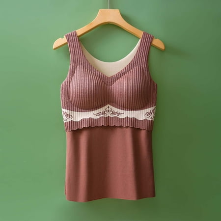 JNGSA No Wire Bras For Women Black Sexy Tops For Women Women S Autumn And Winter Self-Heating Warm And Non-Marking Plus Velvet Inner Bottoming Cold-Proof One-Piece Underwear Thermal Vest Triangle Bral
JNGSA No Wire Bras For Women Black Sexy Tops For Women Women S Autumn And Winter Self-Heating Warm And Non-Marking Plus Velvet Inner Bottoming Cold-Proof One-Piece Underwear Thermal Vest Triangle Bral
