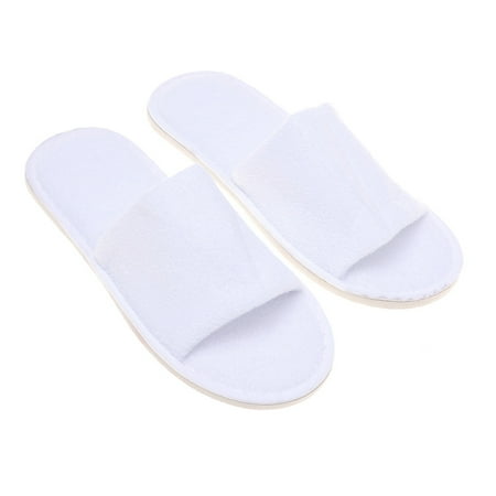 WSTEER 1 Pair Disposable Slippers Open Toe Non-Slip Home Hotel Spa Party Guest Indoor Slippers (White)
WSTEER 1 Pair Disposable Slippers Open Toe Non-Slip Home Hotel Spa Party Guest Indoor Slippers (White)