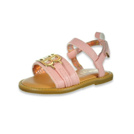 Bebe Baby Girls Studded Sandals Booties - pink 6 - 9 months (Newborn)