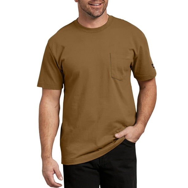 Genuine Dickies Men's and Big Men's Short Sleeve Heavy Weight Pocket T-Shirt, 2 Pack