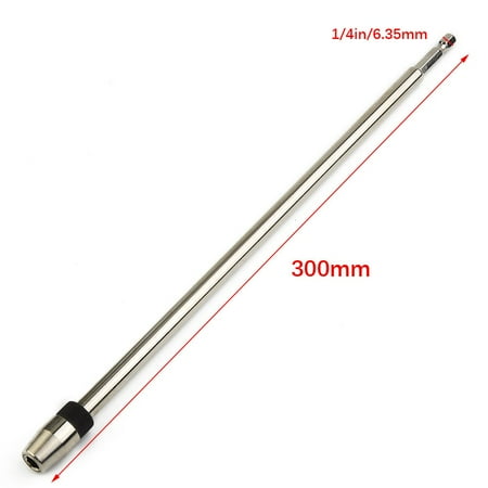 1/4 Quick Release Screwdriver Drill Bit Holder 300mm Hex Shank Extension Rod