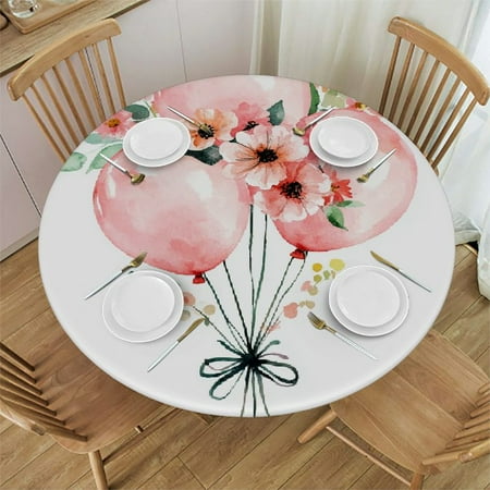 Autua Balloons Flowers Cute Round Tablecloth Stain-Resistant Washable for Indoor Outdoor Home Kitchen Parties Holiday Dinner with Elastic Edge 38 -42
Autua Balloons Flowers Cute Round Tablecloth Stain-Resistant Washable for Indoor Outdoor Home Kitchen Parties Holiday Dinner with Elastic Edge 38 -42