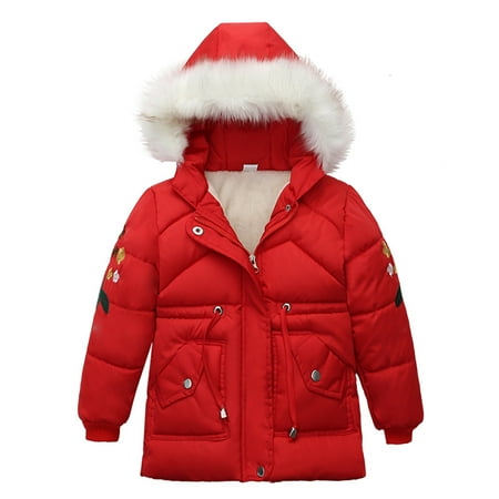 BIZIZA Toddler Coat Long Sleeve Tops Pockets Solid Color Faux Fur Zip Up Hooded 3-6Y Chlid Baby Red 120/XL
BIZIZA Toddler Coat Long Sleeve Tops Pockets Solid Color Faux Fur Zip Up Hooded 3-6Y Chlid Baby Red 120/XL