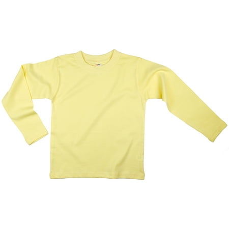 Earth Elements Little Kids/Toddlers Unisex Long Sleeve T-Shirt 2T Lemon