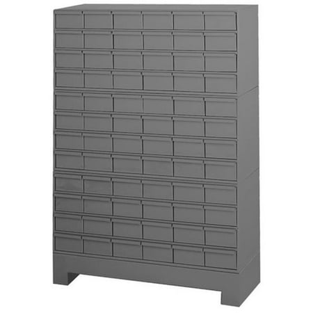 12.25 in. Steel 72 Drawer Cabinet for Small Part Storage Gray