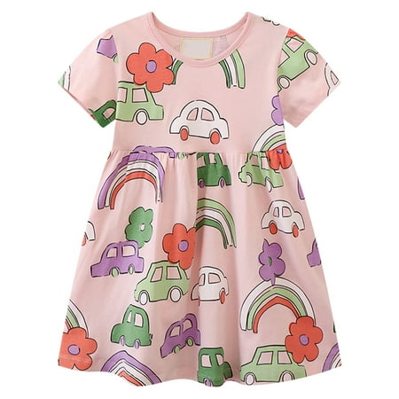 Toddler Girls Dresses Short Sleeve Cartoon Print Princess Dress Dance Party Dresses Baby Girl Clothes
Toddler Girls Dresses Short Sleeve Cartoon Print Princess Dress Dance Party Dresses Baby Girl Clothes