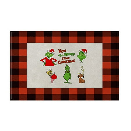 Homchy Christmas Decoration Cartoon Printed Rectangular Dining Mat Water Cup Mat Cute Dining Mat Suitable for Placing Plates Christmas Decor Gifts
Homchy Christmas Decoration Cartoon Printed Rectangular Dining Mat Water Cup Mat Cute Dining Mat Suitable for Placing Plates Christmas Decor Gifts