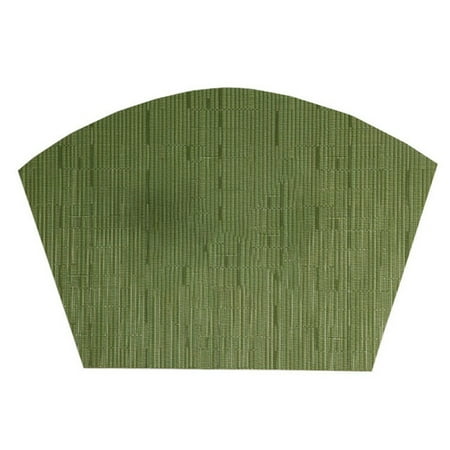 KEFEI Fan-Shaped Place Mat Oil Resistant Polyester Dining Room Cup Coaster Kitchen Supplies Green 1Pc
KEFEI Fan-Shaped Place Mat Oil Resistant Polyester Dining Room Cup Coaster Kitchen Supplies Green 1Pc