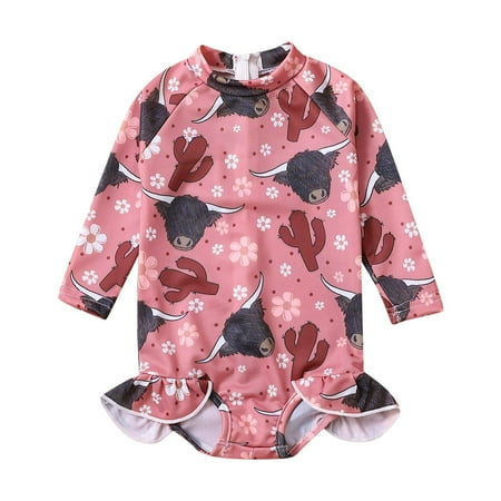 ZRBYWB Summer Toddler Girls Swimsuit Long Sleeve Ruffles Cartoon Cow Prints 1 Piece Swimwear Beach Onesie Swimsuit Bikini
ZRBYWB Summer Toddler Girls Swimsuit Long Sleeve Ruffles Cartoon Cow Prints 1 Piece Swimwear Beach Onesie Swimsuit Bikini