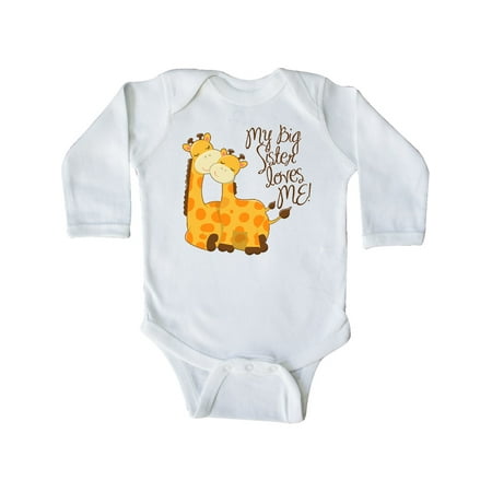 Inktastic My Big Sister loves me! Gift Baby Boy or Baby Girl Long Sleeve Bodysuit
Inktastic My Big Sister loves me! Gift Baby Boy or Baby Girl Long Sleeve Bodysuit