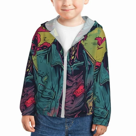 Gaeub Neon Zombie Skull Print Athletic Sun Protection Hoodie for Kids Long Sleeve Outdoor UV Shirt Running Fishing Top for Boys Girls-3 Years
Gaeub Neon Zombie Skull Print Athletic Sun Protection Hoodie for Kids Long Sleeve Outdoor UV Shirt Running Fishing Top for Boys Girls-3 Years