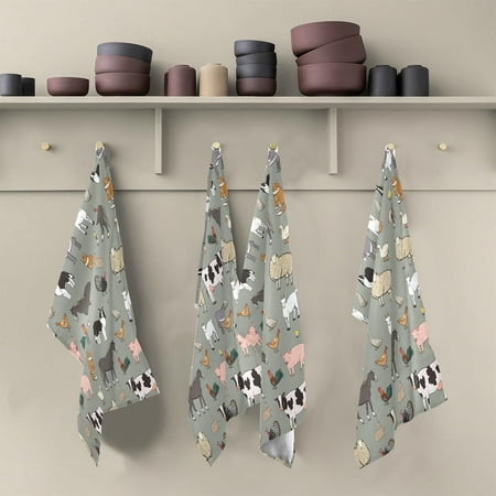 SKYSONIC Cute Animals Kitchen Dish Towel Set Drying Kitchen Towels Tea Towels Gift Set for Drying Cleaning Cooking Baking 4Pcs
SKYSONIC Cute Animals Kitchen Dish Towel Set Drying Kitchen Towels Tea Towels Gift Set for Drying Cleaning Cooking Baking 4Pcs