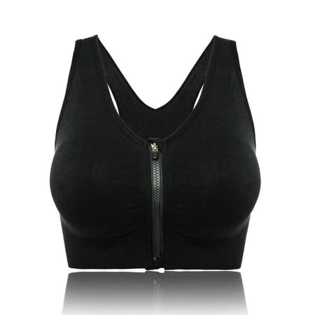 Women s Zipper Front Closure Sports Bra Seamless Wirefree Zipper Padded Workout Gym Yoga Bras Black 2XL
Women s Zipper Front Closure Sports Bra Seamless Wirefree Zipper Padded Workout Gym Yoga Bras Black 2XL