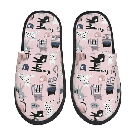 Honeii Cat print Slippers Memory Foam House Bedroom Slippers for Women and Men Fuzzy Plush Comfy Faux Fur Lined Slide Shoes-Medium
Honeii Cat print Slippers Memory Foam House Bedroom Slippers for Women and Men Fuzzy Plush Comfy Faux Fur Lined Slide Shoes-Medium