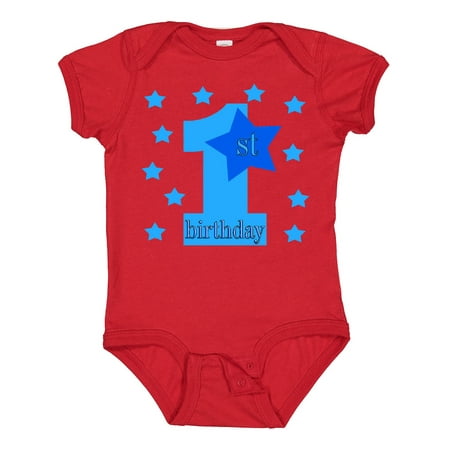 Inktastic 1st Birthday Boy Stars Gift Baby Boy Bodysuit
Inktastic 1st Birthday Boy Stars Gift Baby Boy Bodysuit
