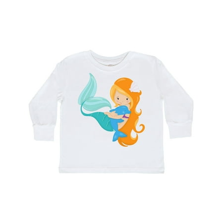 Inktastic Mermaid And Dolphin Mermaid With Orange Hair Gift Toddler Toddler Girl Long Sleeve T-Shirt
Inktastic Mermaid And Dolphin Mermaid With Orange Hair Gift Toddler Toddler Girl Long Sleeve T-Shirt
