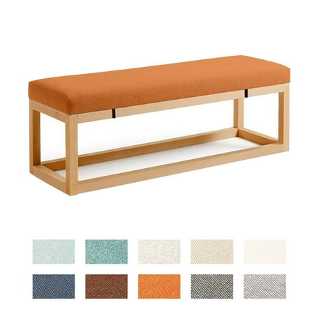 Bench Cushions Long Chair Seat Pad With Buckles Zipper Sofa Linen Pillow Non-slip Detachable Garden Bench Sofa Swing Patio Bay Window Shoe Box Dining Room Cushion-165x35x5cm(65x14x2in)-orange 4
Bench Cushions Long Chair Seat Pad With Buckles Zipper Sofa Linen Pillow Non-slip Detachable Garden Bench Sofa Swing Patio Bay Window Shoe Box Dining Room Cushion-165x35x5cm(65x14x2in)-orange 4