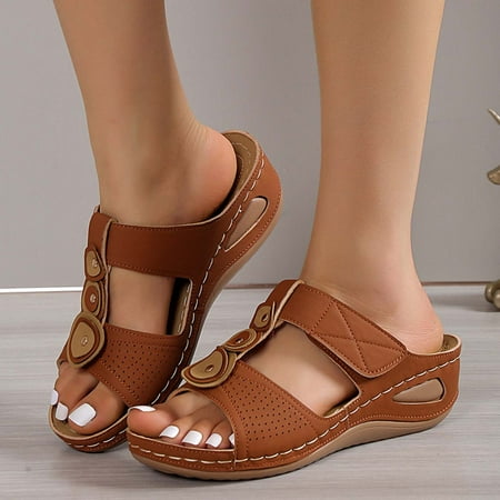 Platform Sandals Summer Casual Comfortable Slippers Solid Color Platform Wedge Shoes Sandals Up to 40% off
Platform Sandals Summer Casual Comfortable Slippers Solid Color Platform Wedge Shoes Sandals Up to 40% off
