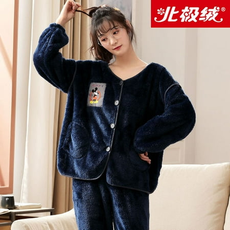 CoCopeaunt Autumn and winter coral fleece pajamas for women cute sweet students thickened warm facecloth home wear set pajamas Sleepwear
CoCopeaunt Autumn and winter coral fleece pajamas for women cute sweet students thickened warm facecloth home wear set pajamas Sleepwear