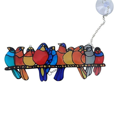 Acrylic Painted Bird Group Pendant Home Living Room Window Telephone Pole Bird Decoration
Acrylic Painted Bird Group Pendant Home Living Room Window Telephone Pole Bird Decoration