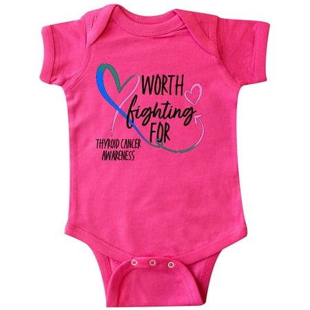 Inktastic Thyroid Cancer Awareness Pink Blue Teal Heart Ribbon Gift Baby Boy or Baby Girl Bodysuit
Inktastic Thyroid Cancer Awareness Pink Blue Teal Heart Ribbon Gift Baby Boy or Baby Girl Bodysuit
