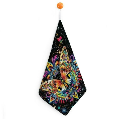 Orinice Butterfly Stars Psychedelic Art Reusable Hand Towels - Ultra-Fine Fiber Kitchen Essentials Pack of 4 11.8x11.8in 1pcs
Orinice Butterfly Stars Psychedelic Art Reusable Hand Towels - Ultra-Fine Fiber Kitchen Essentials Pack of 4 11.8x11.8in 1pcs