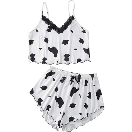 ZWQIANWEXFED Women s Floral Print Lace Trim Cami Top and Shorts Pajama Set Sleepwear
ZWQIANWEXFED Women s Floral Print Lace Trim Cami Top and Shorts Pajama Set Sleepwear