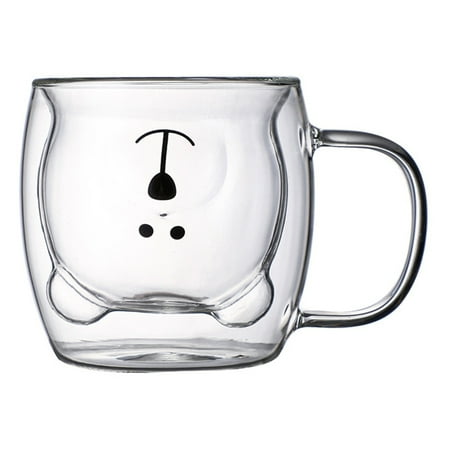 MEROTABLE Creative Cute Bear Coffee Mugs Double Glass Cup Animal Double-layer Milk Juice Tea Mug Cup Lady Valentine s Day Christmas Gift
MEROTABLE Creative Cute Bear Coffee Mugs Double Glass Cup Animal Double-layer Milk Juice Tea Mug Cup Lady Valentine s Day Christmas Gift
