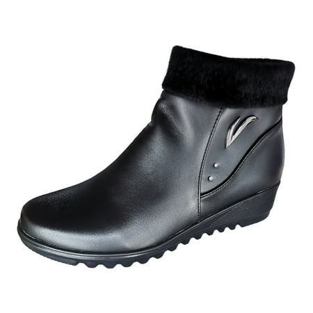 Jungdeepe Ladies Casual Rhinestone Slope Heel Zipper Thick Bottom Large Size Ankle Boots Short Boots
Jungdeepe Ladies Casual Rhinestone Slope Heel Zipper Thick Bottom Large Size Ankle Boots Short Boots