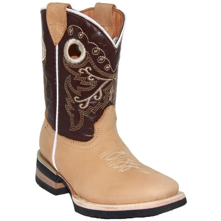 The Western Shops Kids Boys Western Leather Cowboy Boot (Toddler/ Little Kid)