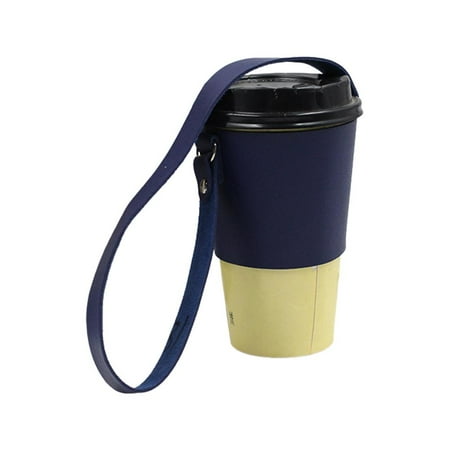 Julam Reusable Cup Sleeves for Cold Drinks - Leather Beverage Cup Sleeve with Shoulder Strap - Portable Travel Drink Carriers Luggage Cup Holder
Julam Reusable Cup Sleeves for Cold Drinks - Leather Beverage Cup Sleeve with Shoulder Strap - Portable Travel Drink Carriers Luggage Cup Holder