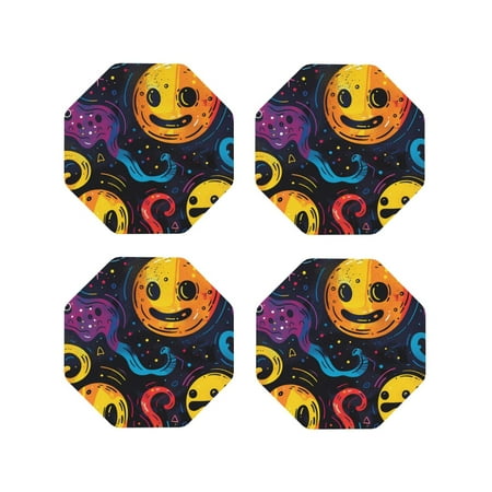 Drink Coasters Set of 4 Playful Ghosts Night Sky Leather Coasters for Coffee Table Protector Heat Resistant Cute Coasters for Home Decor Housewarming Gifts Bar Kitchen 4 Inch Octagon
Drink Coasters Set of 4 Playful Ghosts Night Sky Leather Coasters for Coffee Table Protector Heat Resistant Cute Coasters for Home Decor Housewarming Gifts Bar Kitchen 4 Inch Octagon