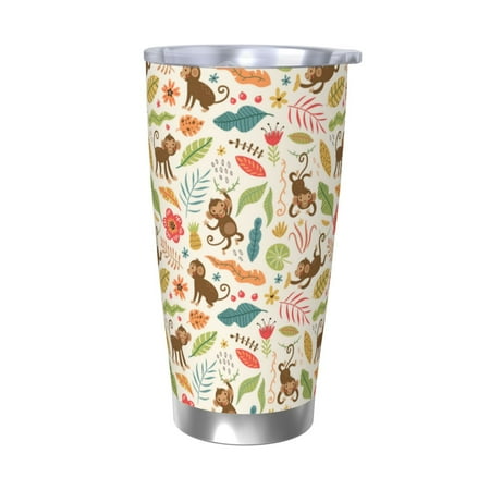 Vsdgher Monkeys in the Jungle 20 Oz Stainless Steel Vacuum Insulated Travel Mug Coffee Cup for Home Office Outdoor Works Great for Ice Drinks and Hot Beverage -Without Straw
Vsdgher Monkeys in the Jungle 20 Oz Stainless Steel Vacuum Insulated Travel Mug Coffee Cup for Home Office Outdoor Works Great for Ice Drinks and Hot Beverage -Without Straw