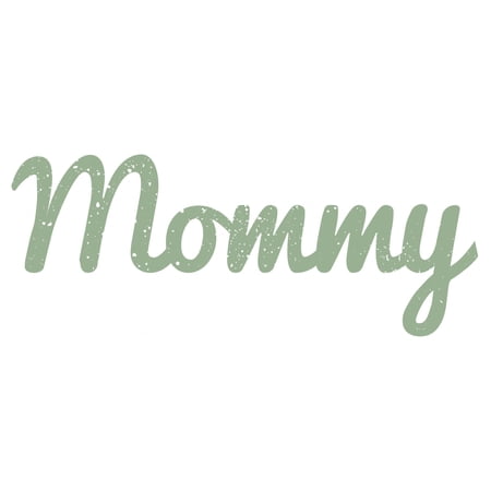 Mommy Distressed & Painted Cutout Vintage Ready To Hang Wall Monogram Home Decor (Plastic)
