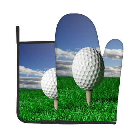2pcs Oven Mitts Pot Holders Golf Ball On Grass Kitchen Heat Resistant Hot Pads for Cooking BBQ Baking
2pcs Oven Mitts Pot Holders Golf Ball On Grass Kitchen Heat Resistant Hot Pads for Cooking BBQ Baking