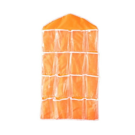 3Pcs Hanging Storage Bag High Capacity Dust-proof Transparent Visible 16 Grid Multi-role Socks Bra Underwear Organizer for Bedroom Orange
3Pcs Hanging Storage Bag High Capacity Dust-proof Transparent Visible 16 Grid Multi-role Socks Bra Underwear Organizer for Bedroom Orange