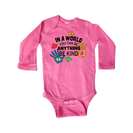 Inktastic In a World You Can Be Anything Be Kind Autism Awareness Gift Baby Boy or Baby Girl Long Sleeve Bodysuit
Inktastic In a World You Can Be Anything Be Kind Autism Awareness Gift Baby Boy or Baby Girl Long Sleeve Bodysuit