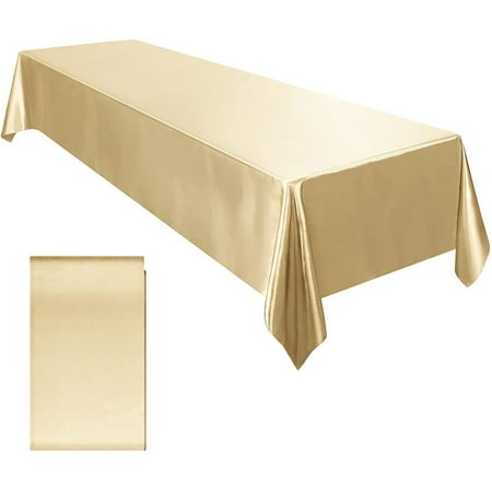 Satin Tablecloth Table Cloth 145x260cm for Banquet Decor Wedding Dining Table Champagne
Satin Tablecloth Table Cloth 145x260cm for Banquet Decor Wedding Dining Table Champagne
