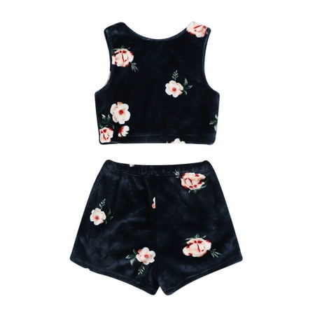 Women s Autumn/winter Floral Print Sleeveless Short Tank Shorts Two-piece Pajamas Ladies Autumn Thick House Wear woman s pajamas womans pajamas pijamas para mujer
Women s Autumn/winter Floral Print Sleeveless Short Tank Shorts Two-piece Pajamas Ladies Autumn Thick House Wear woman s pajamas womans pajamas pijamas para mujer