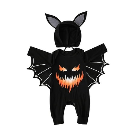 YWDJ 0-12Months 0-12 Months One Piece Outfit Kids Boys Girls Funny Bat-sleeve Romper Jumpsuit Hat Suit Black 6-9 Months
YWDJ 0-12Months 0-12 Months One Piece Outfit Kids Boys Girls Funny Bat-sleeve Romper Jumpsuit Hat Suit Black 6-9 Months